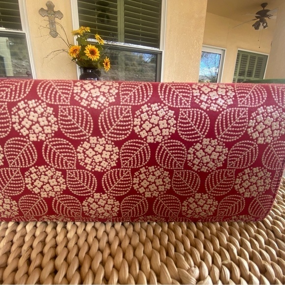 Koshu Inden-Ya Hand Crafted Long Wallet Red and Ivory - Picture 13 of 13